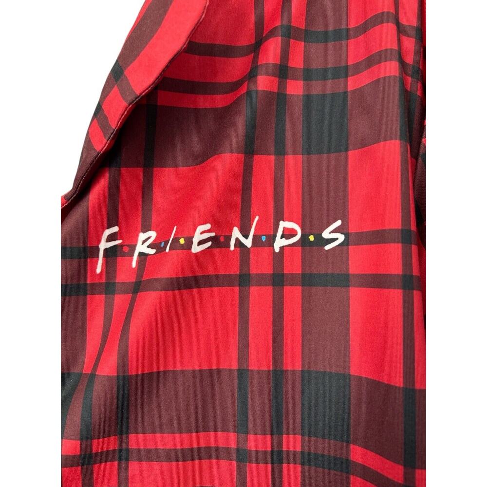 Friends the Television Series Together Is Better Pajama Lounge Set Red Black 0XL - Picture 3 of 16